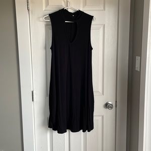 Black dress with chest a cut out